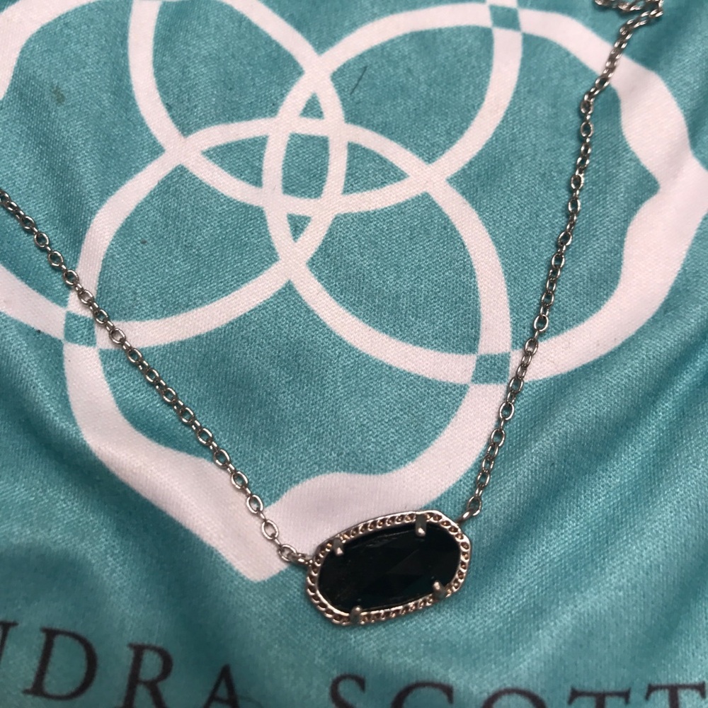 Kendra Scott Silver Necklace with Red Pendant - Picture 2 of 2